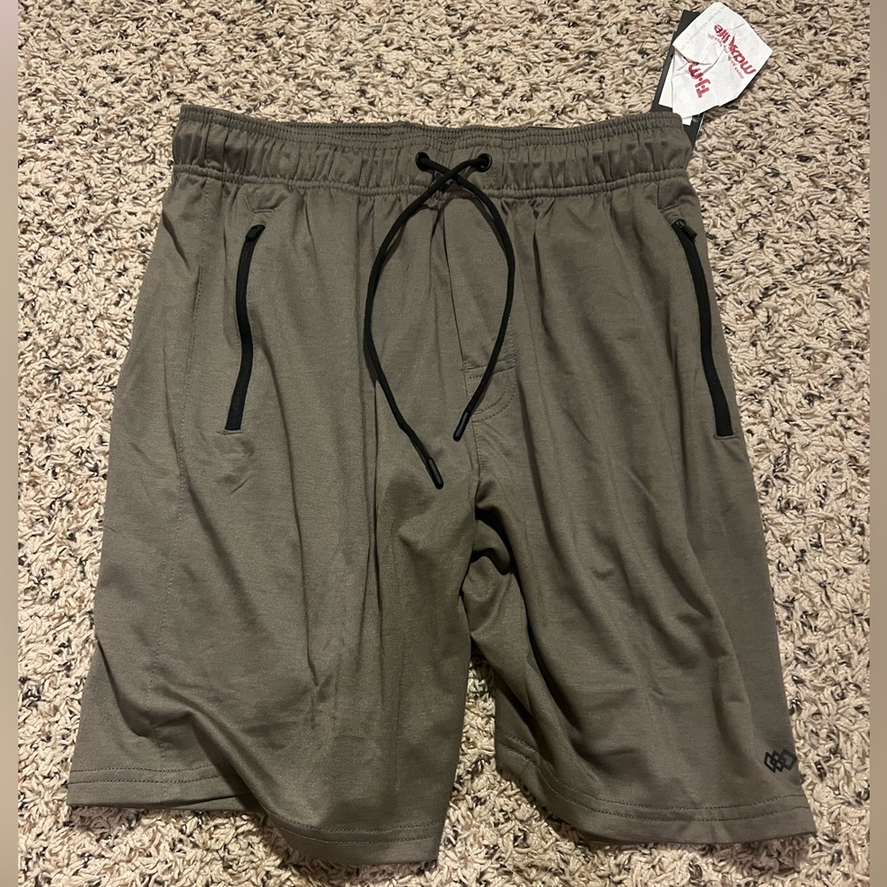 Gray athletic gym shorts